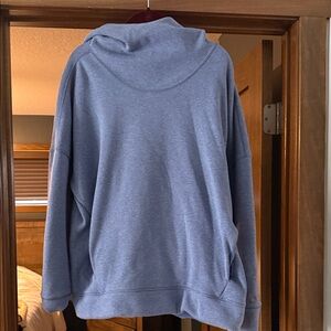 Calia blue hooded cowl neck sweatshirt